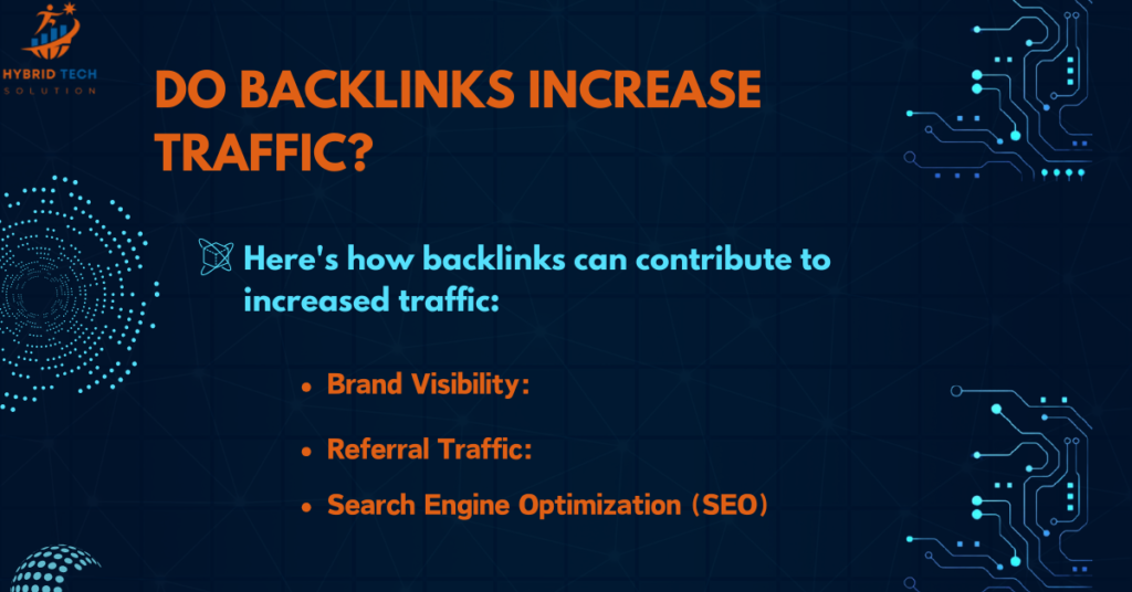 Do backlinks increase website traffic?