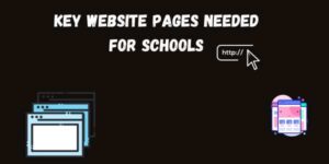 school website design pages
